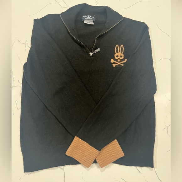 *FINAL PRICE* psycho bunny black wool sweater - Picture 10 of 10